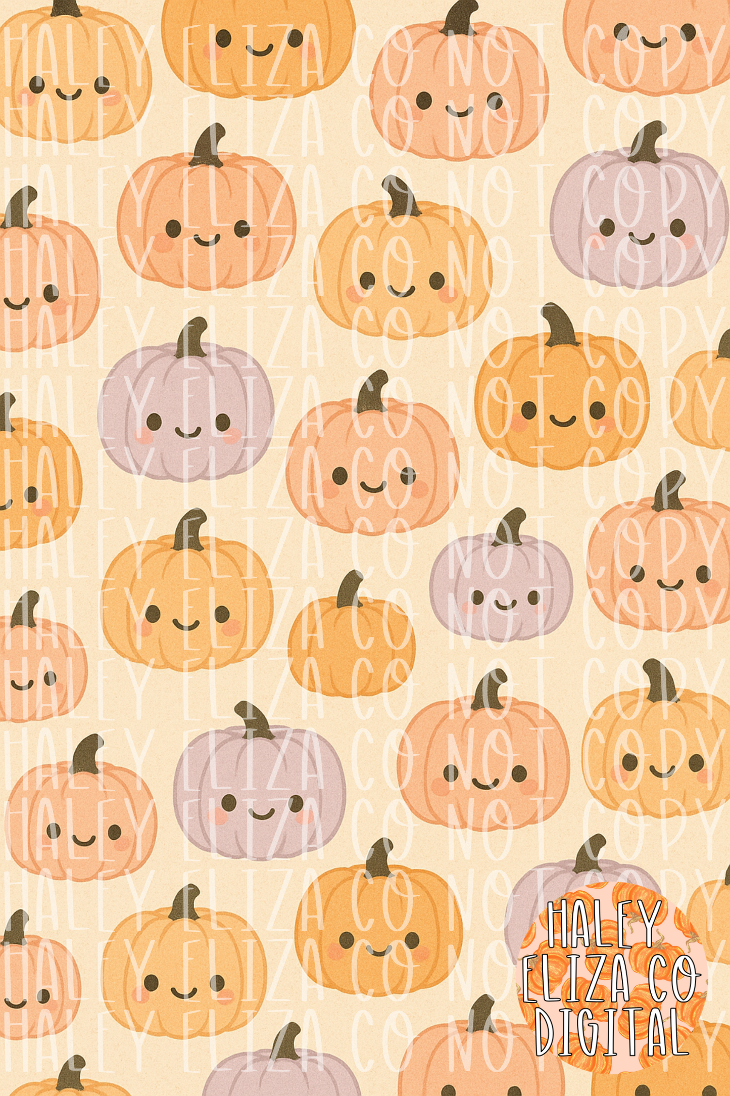 PASTEL PUMPKIN DIGITAL PAPER
