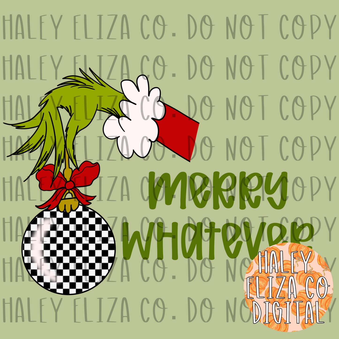 MERRY WHATEVER PNG - GREEN