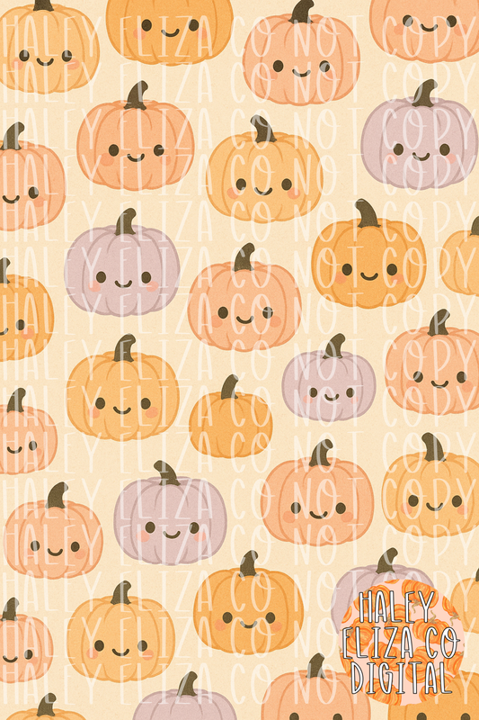 PASTEL PUMPKIN DIGITAL PAPER