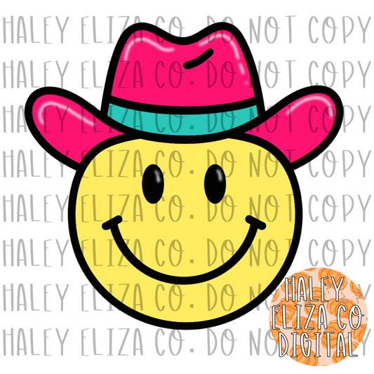 SMILEY COWBOY CLIPART