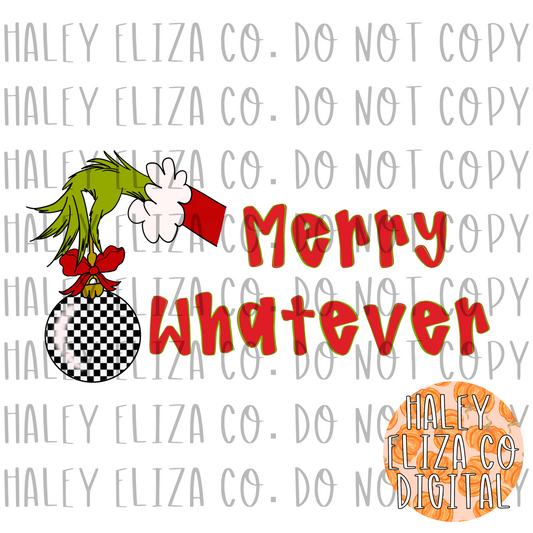 MERRY WHATEVER PNG
