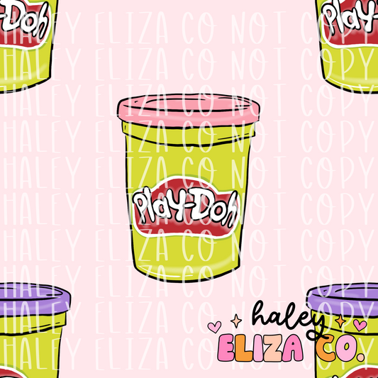 PLAY DOH SEAMLESS FILES - PINK