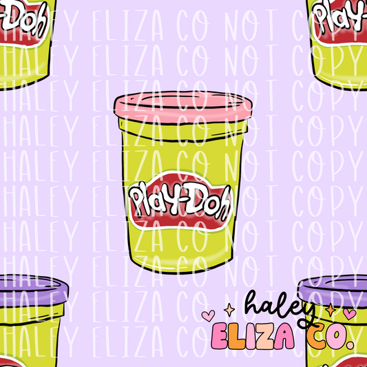 PLAY DOH SEAMLESS FILES - PURPLE