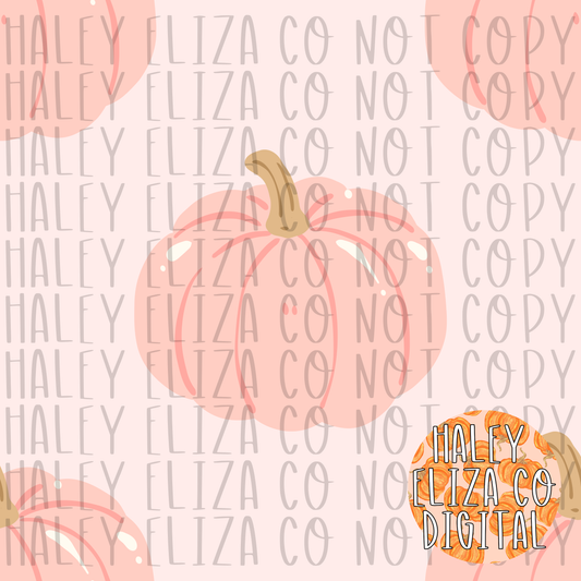 DOODLE PINK PUMPKIN SEAMLESS FILE - PINK