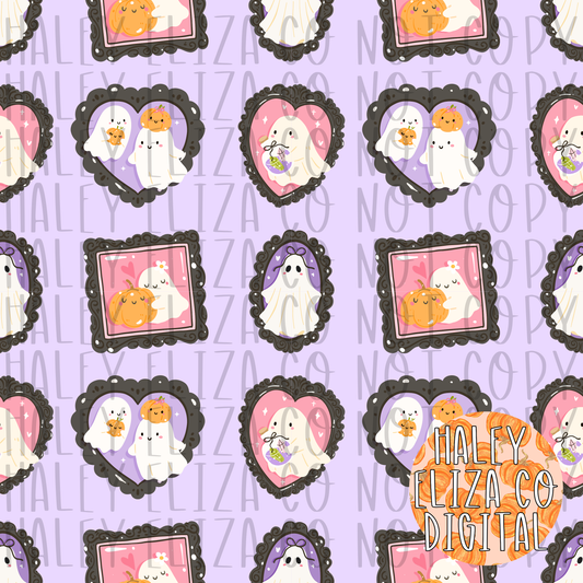 DOODLE FRAME GHOSTS SEAMLESS FILE