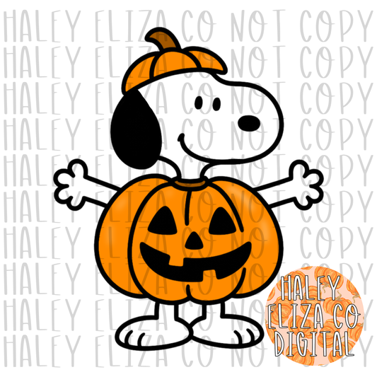 PUMPKIN DOG CLIPART
