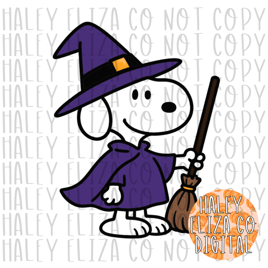 WITCH DOG CLIPART