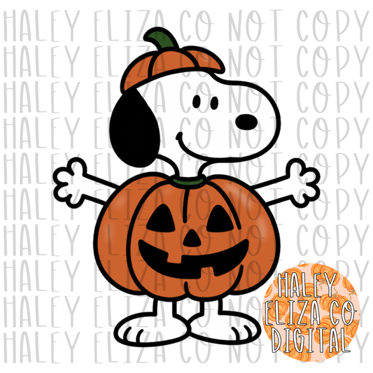 PUMPKIN DOG CLIPART