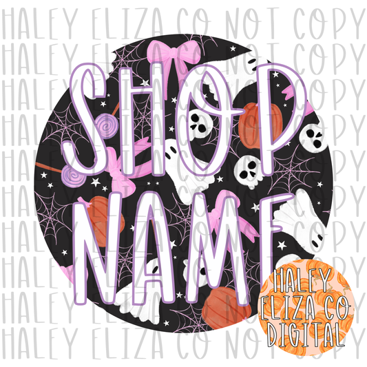 PRE-MADE GHOST SHOP LOGO