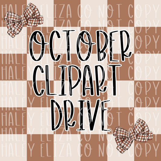 🪩 OCTOBER 2025 MONTHLY CLIPART DRIVE - EXCLUSIVE DIGITAL BUNDLE (LIMITED TO 10) 🪩