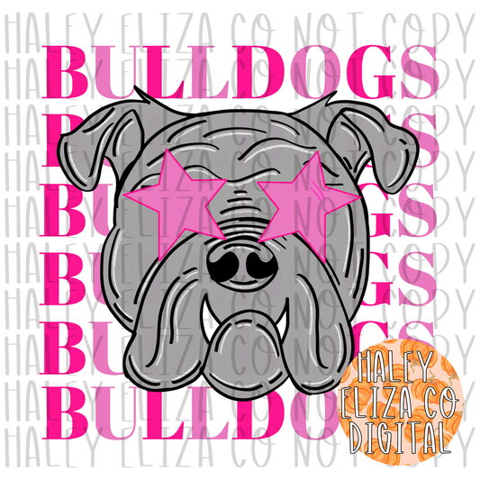 BREAST CANCER BULLDOGS PNG