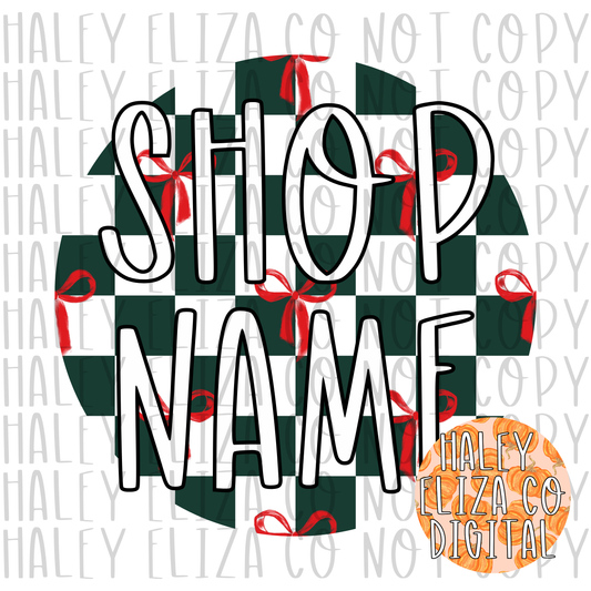 PRE-MADE MARRY BOWS SHOP LOGO